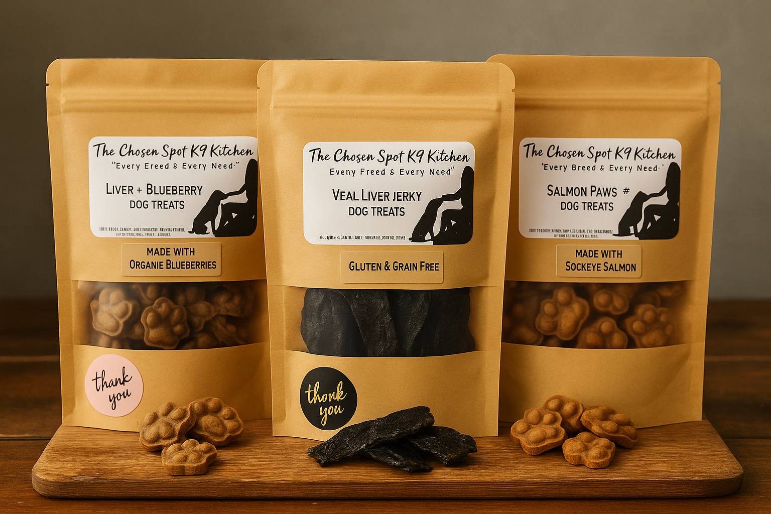 Dog Treat Bundles | Organic Handmade Treat Variety Packs | The Chosen ...