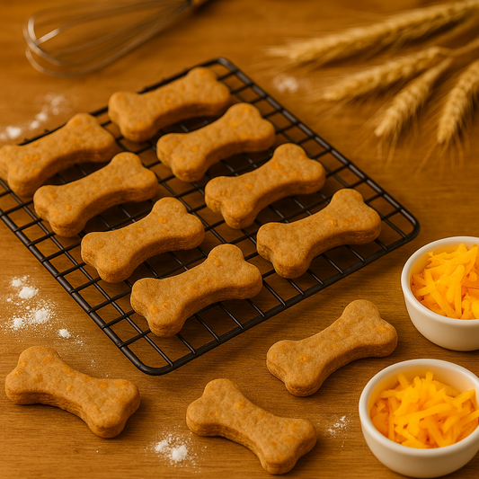 Chicken Cheddar Wheat Biscuit 🍗 Handmade Organic Dog Treats