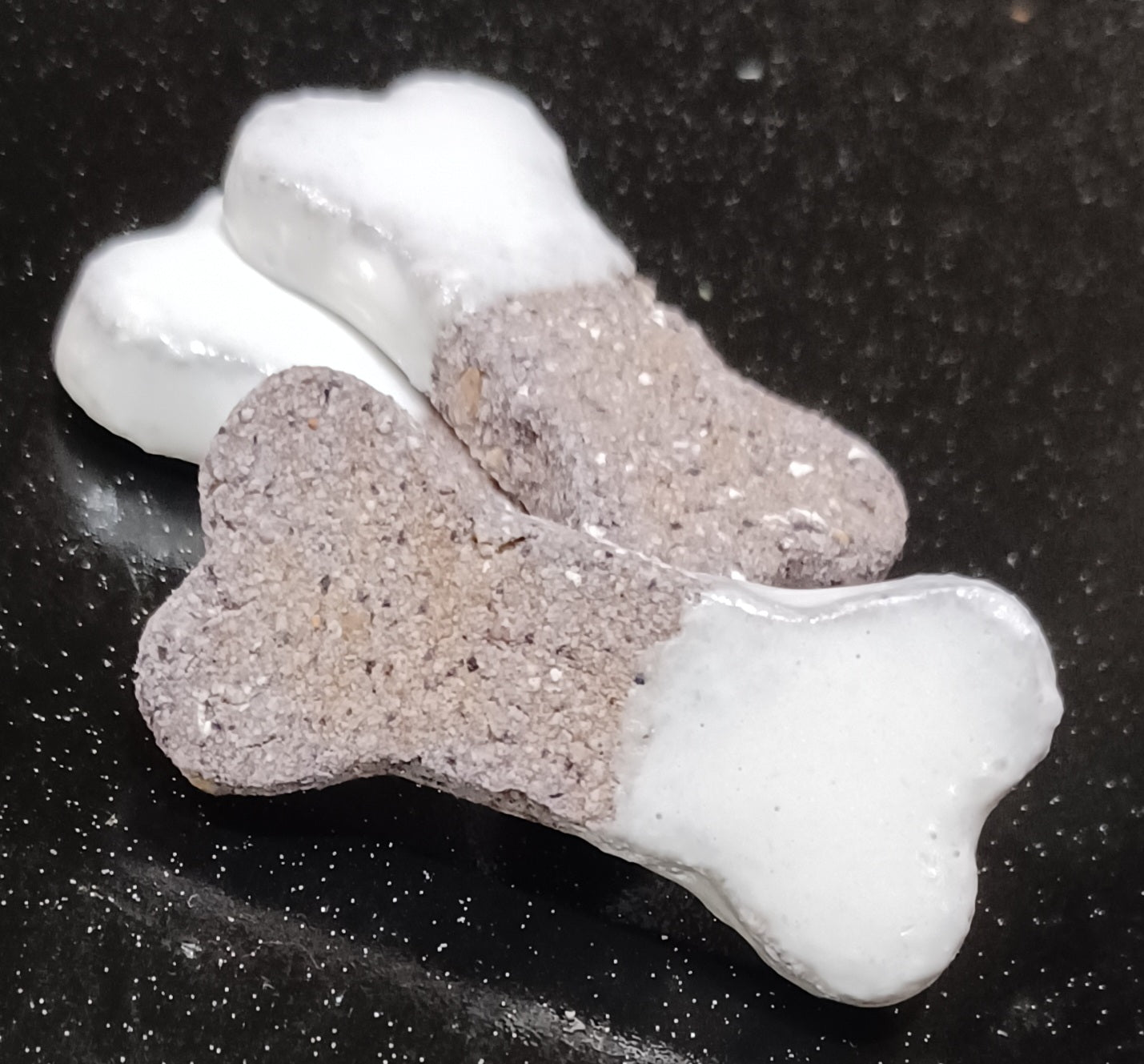 Glazed Blueberry + Oat Bone Organic Dog Treats (Gluten-Free) - Close Up