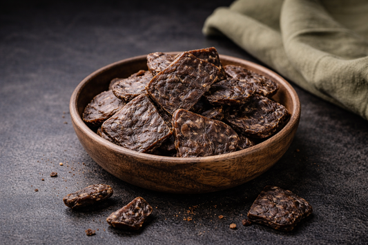 Veal Liver Jerky Handmade Organic Dog Treats from The Chosen Spot K9 Kitchen  
