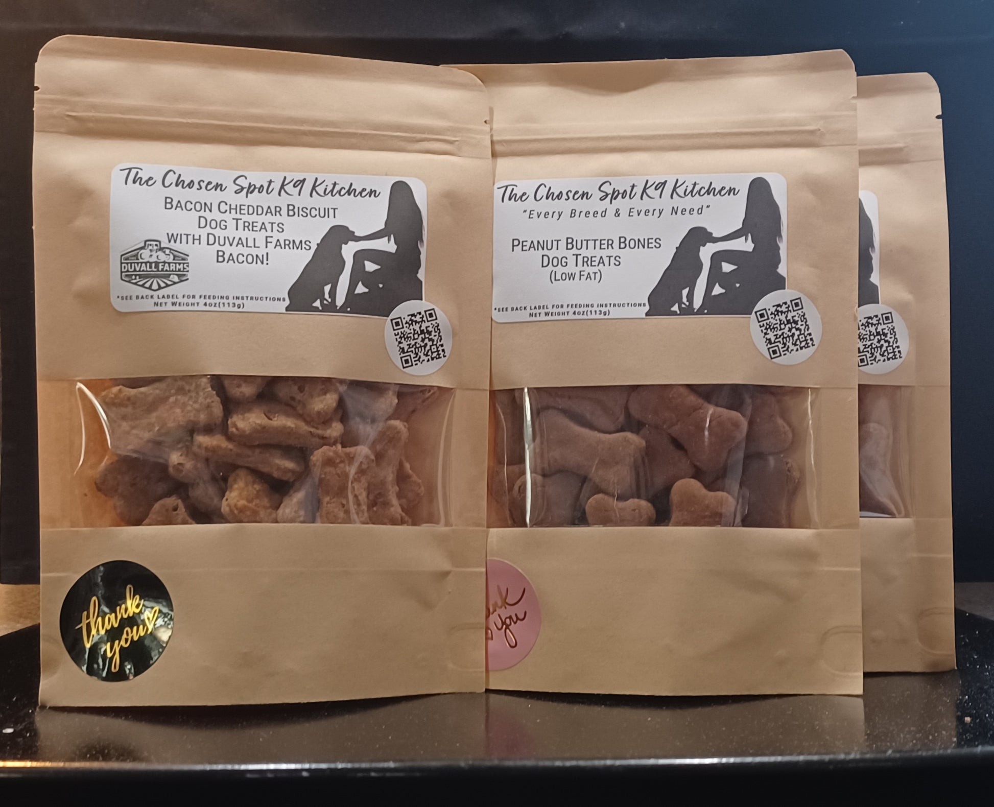 The Basic Bones Bundle - organic dog treats view of front of bags