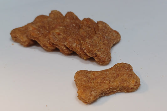 Chicken Cheddar Biscuit Organic Dog Treats - Close Up