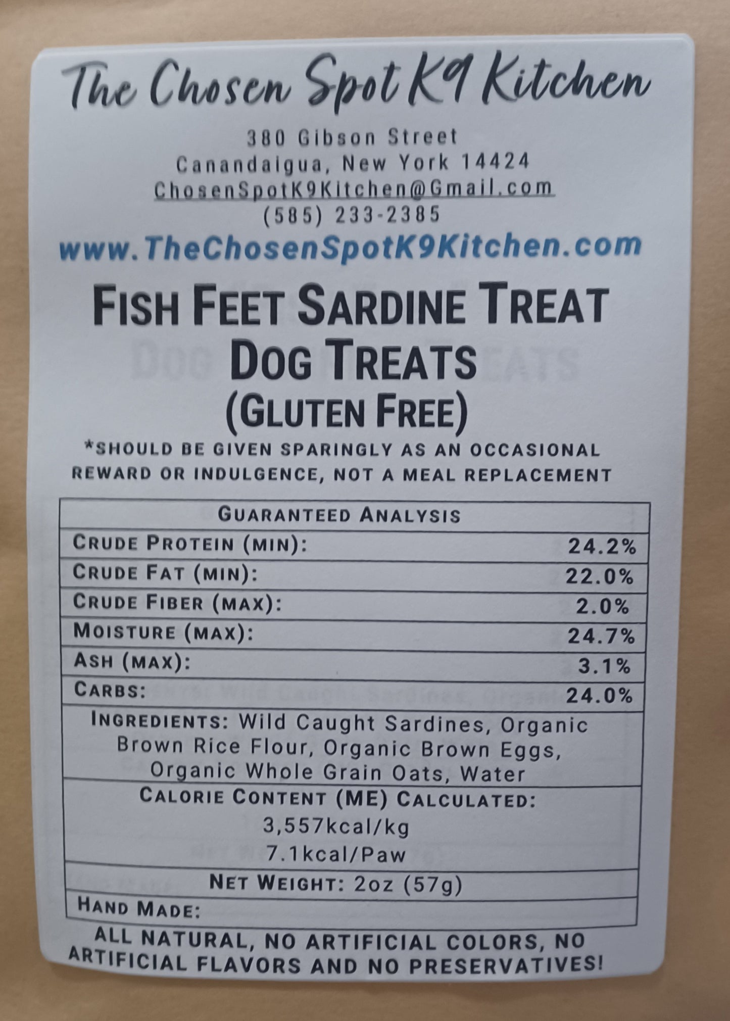 Fish Feet Training Dog Treats - Salmon, Tuna OR Sardines