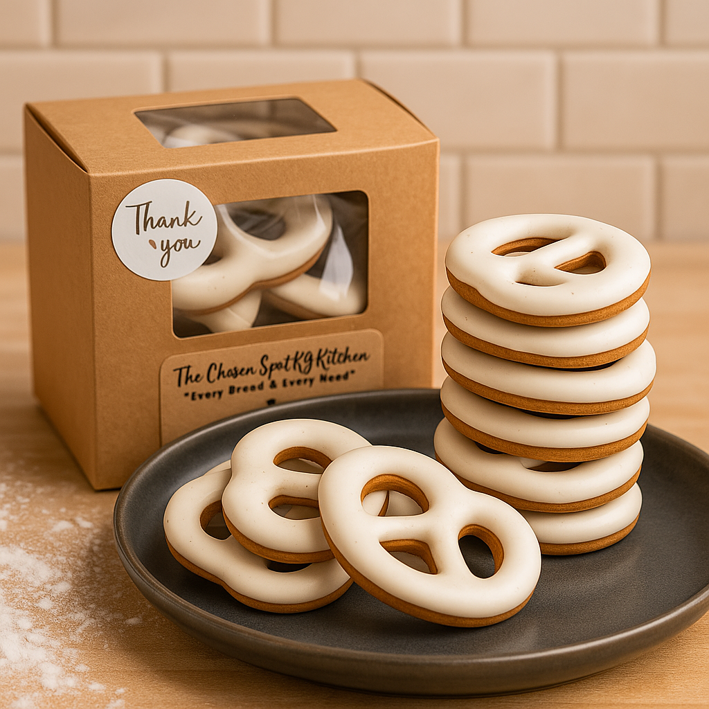 Glazed Peanut Butter Pretzel 🥨 Handmade Organic Low-Fat Dog Treats