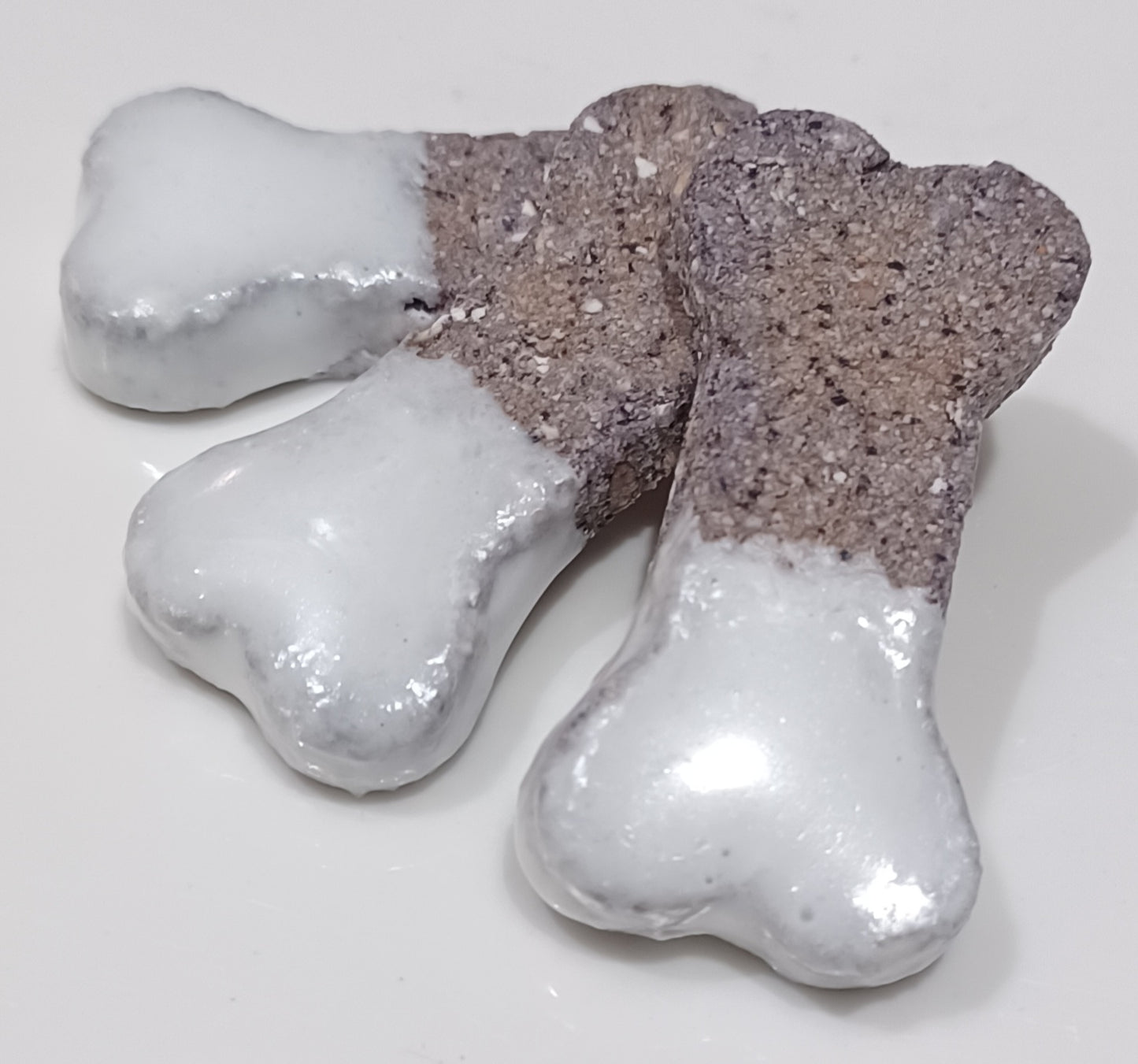 Glazed Blueberry + Oat Bone Organic Dog Treats (Gluten-Free) - Close Up