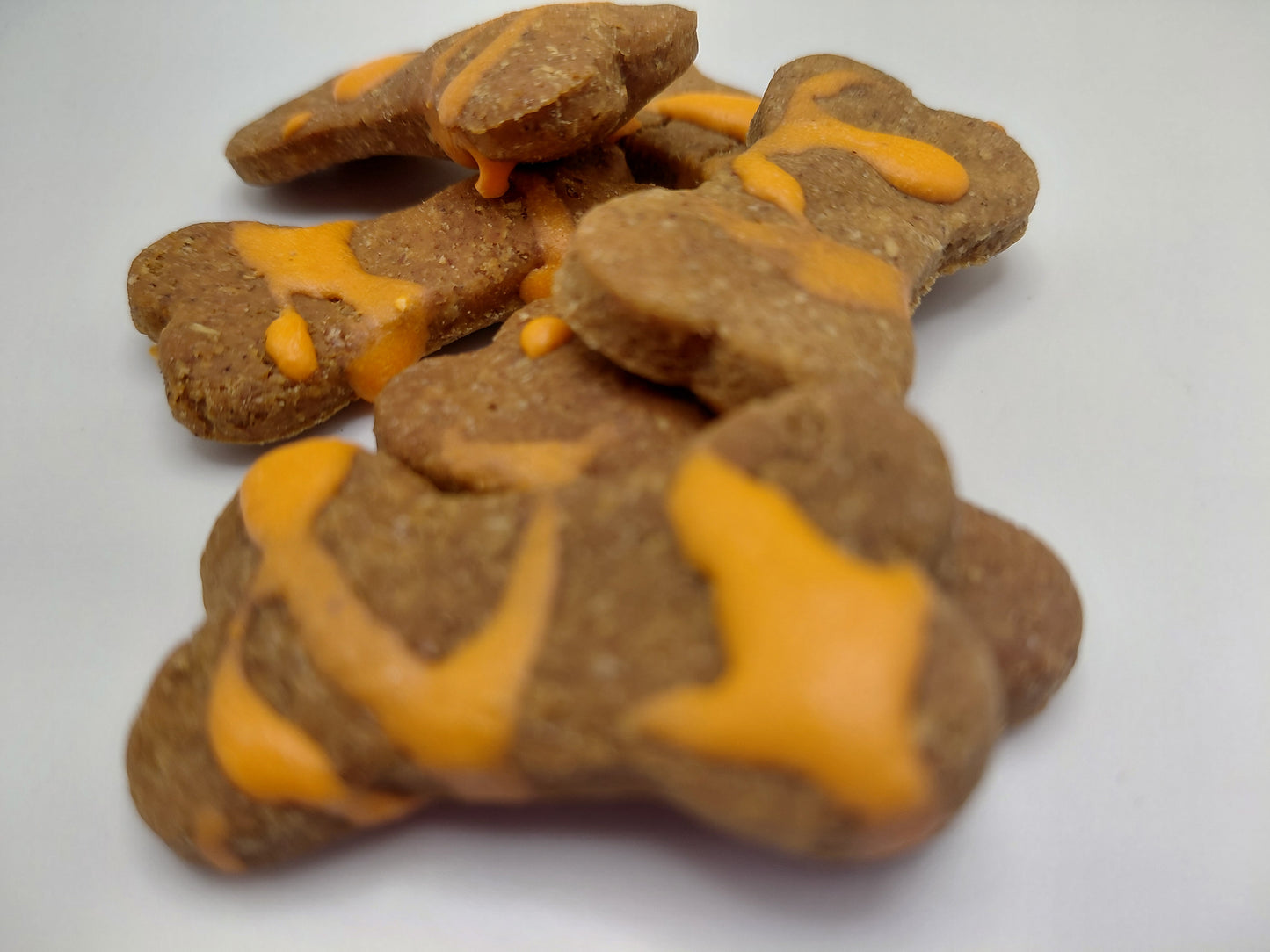 Halloween Dipped Peanut Butter Bones - Organic Dog Treats