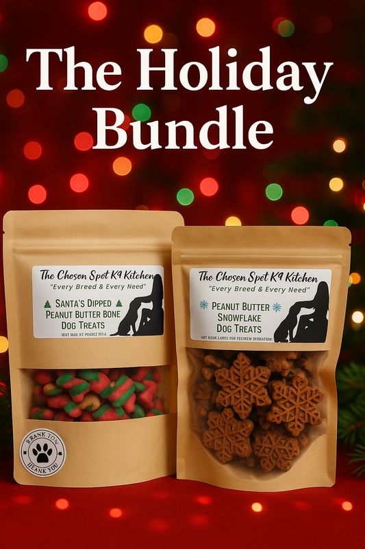 The Holiday Bundle🎄 Handmade Organic Holiday Dog Treats