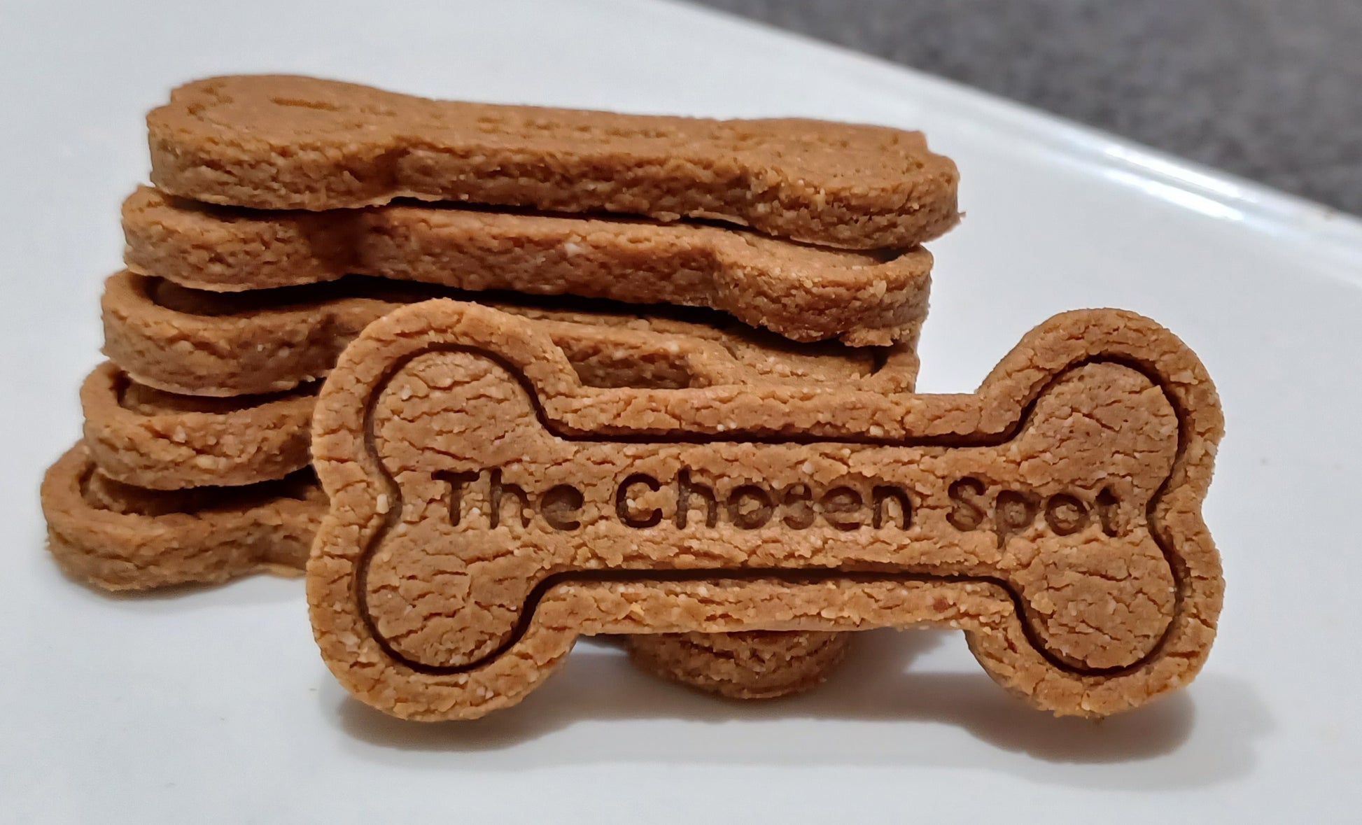 Peanut Butter Bones (Gluten-Free) Organic Dog Treats - The Chosen Spot Logo
