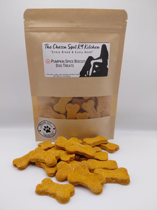Pumpkin Spice Biscuits 🎃 Handmade Organic Fall Dog Treats