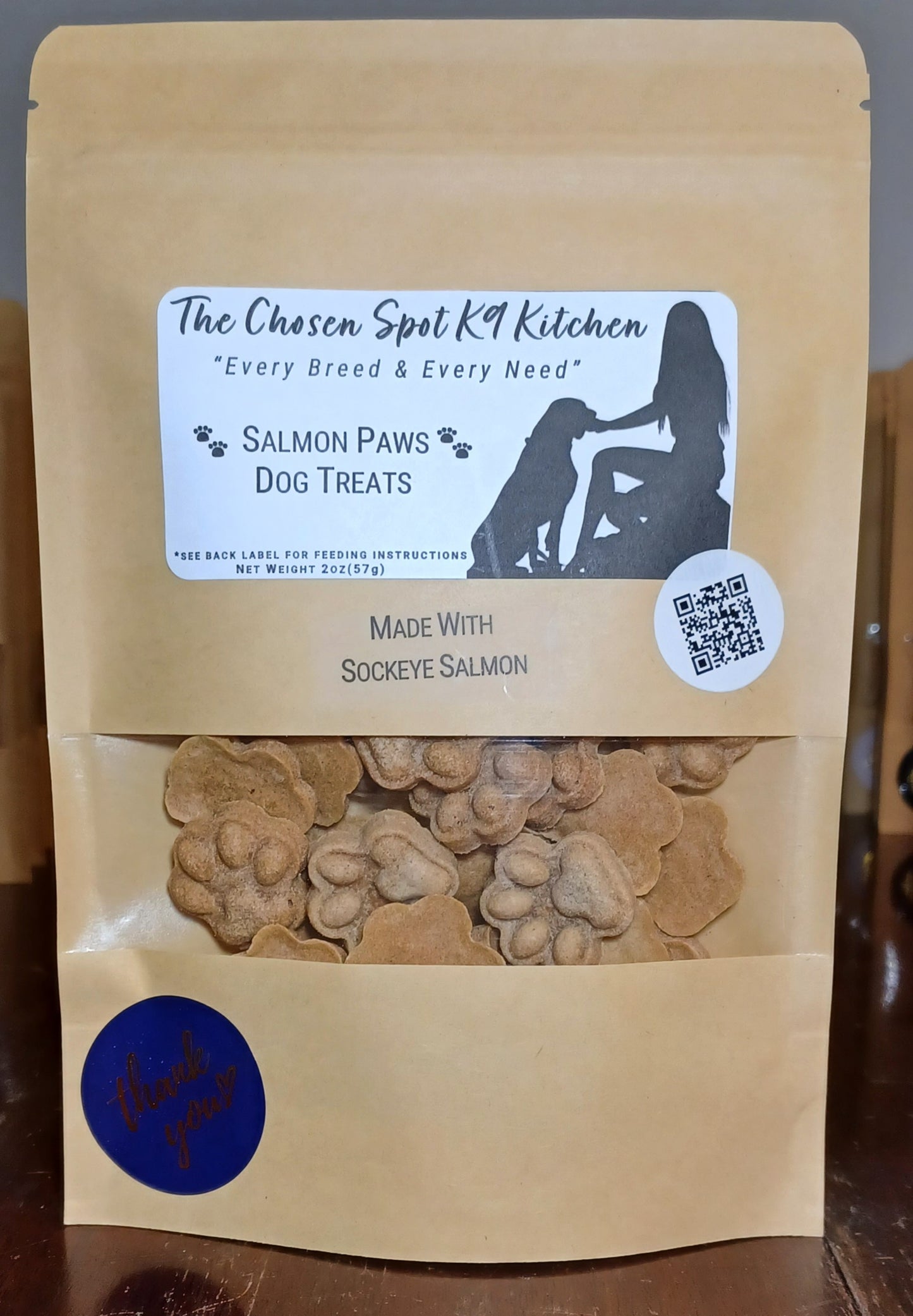 Salmon Paws - Organic  Dog Treats