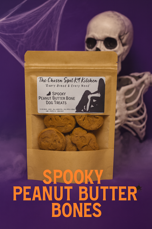 Spooky Peanut Butter Bone Organic Dog Treats🦇👻