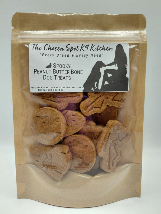 Spooky Peanut Butter Bone Organic Dog Treats🦇👻