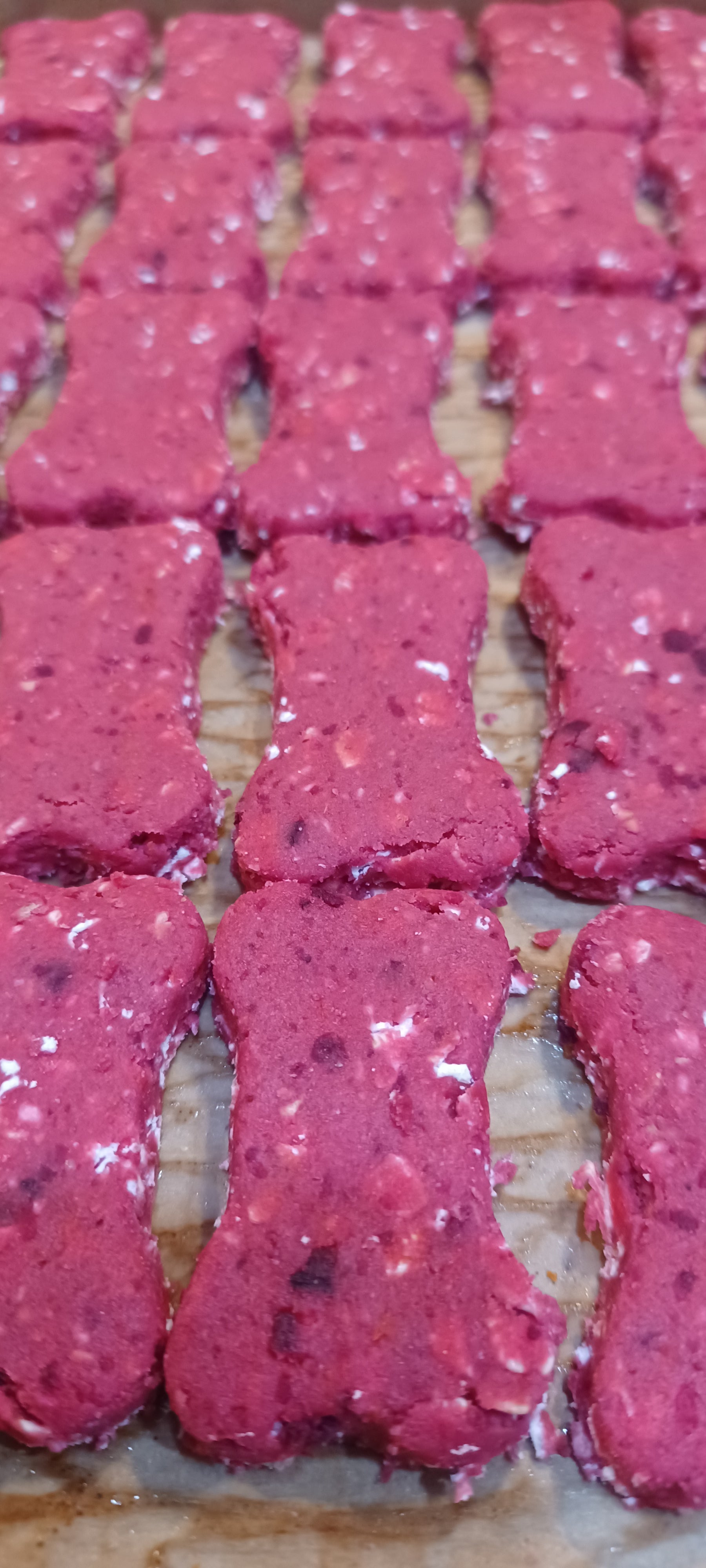 Sweet Beet Carrot Organic Dog Treats - Close Up