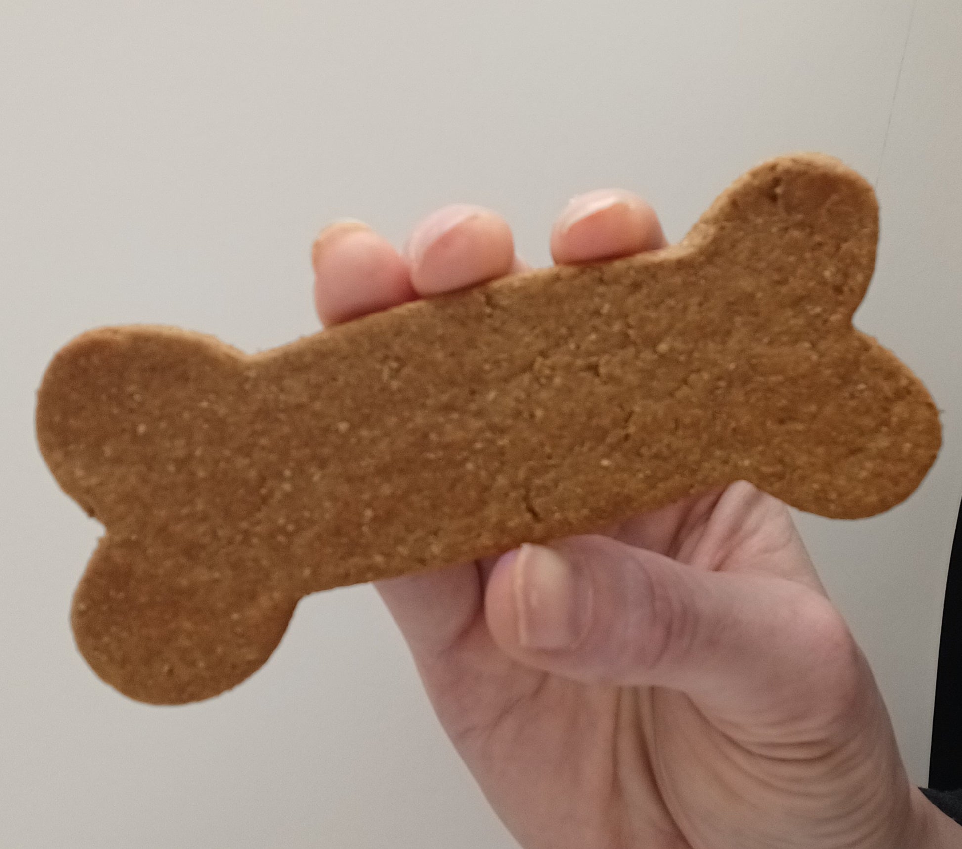 The MONSTER Peanu Butter Bone Organic Dog Treats - Close Up