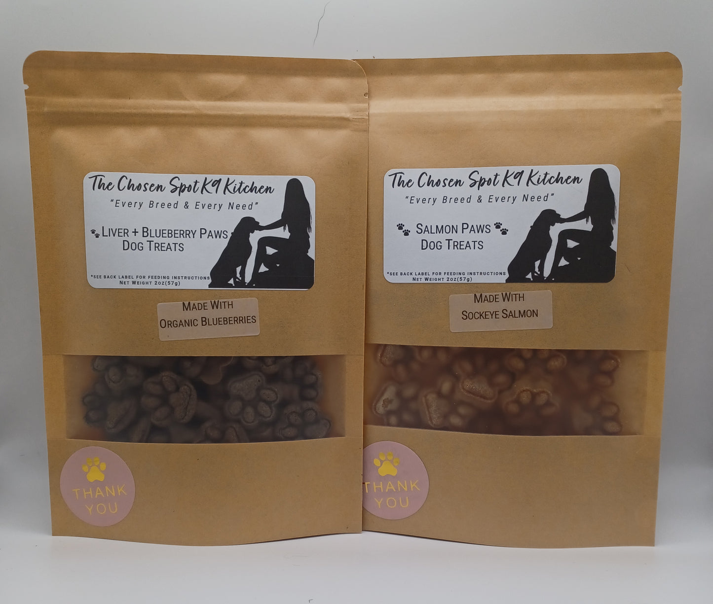 The Surf + Turf Bundle Organic Dog Treats - FRONT Labels